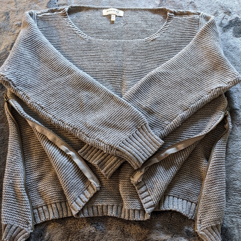 MONTEAU Gray Sweater